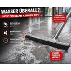 Profi Wasserschieber 55 cm Metall mit Wasserrinne