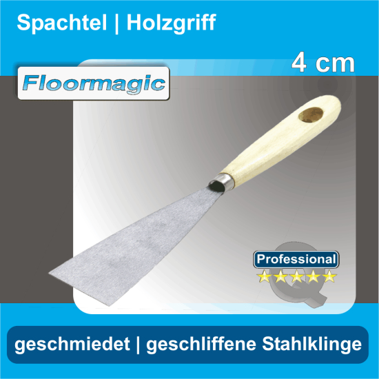Spachtel 4 cm mit Holzgriff