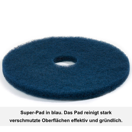 Superpad 432mm 17 in blau I 5 Stck I Floormagic