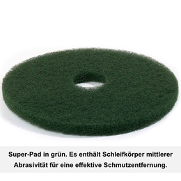 Superpad 381mm 15" in grün I 5 Stück I Floormagic