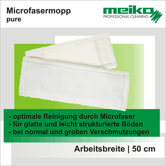 Microfaser Mop wei, 50 cm I Meiko Textil