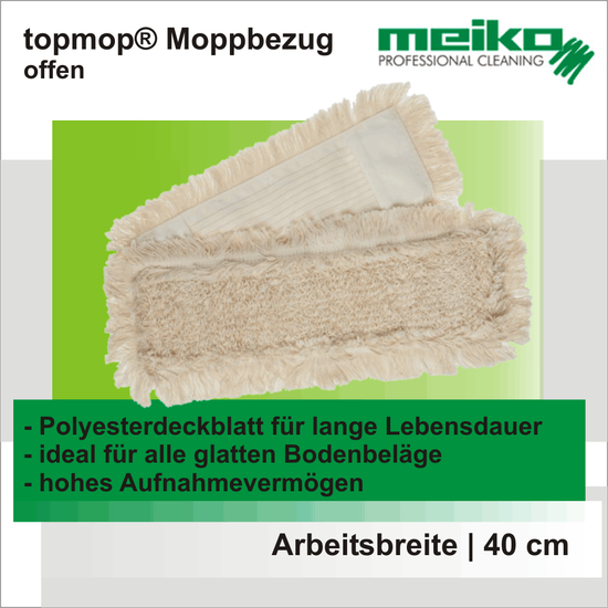 topmop offen Moppbezge 40 cm I Meiko Textil