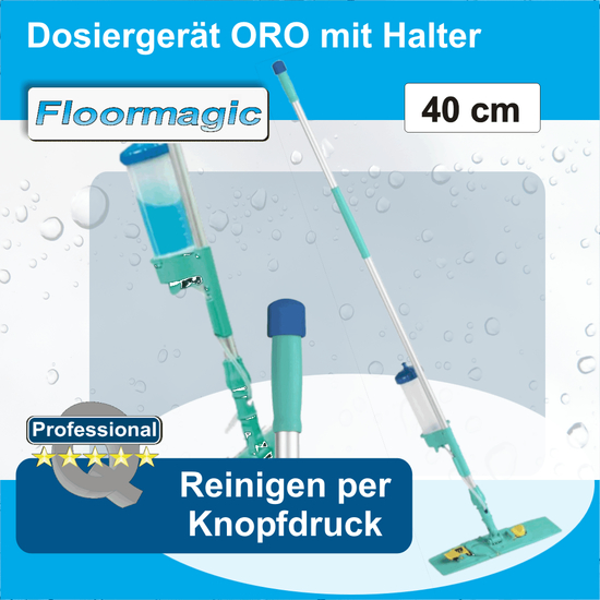 Dosiergert ORO 330 mit Halter 40 cm I Floormagic