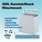 200 l grauer Sack für Wäschewagen 91500 Trolley-System
