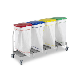 Vierfacher Wäschesammler Herne Trolley-System