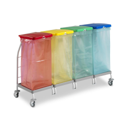 Vierfacher Wäschesammler Herne Trolley-System