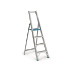 Leiter mit 4 Sprossen aus Alu I Floormagic