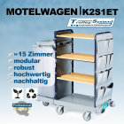 Motel Wagen K2S1ET - professioneller Housekeepingwagen für Hotels und Gebäudereinigung