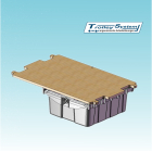 Schublade 22 l mit Schlüssel inklusive Schienen und Schrauben-Set Trolley-System