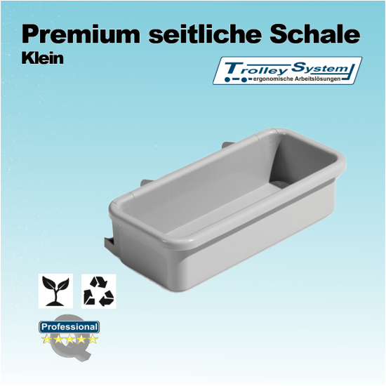 Premium seitliche Schale klein Trolley-System