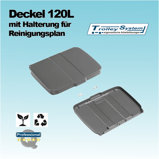 Deckel mit Reinigungsplan Trolley-System