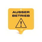 Floormagic Viereckiges Schild in gelb "AUSSER BETRIEB"