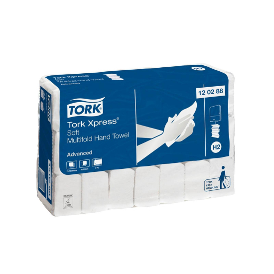 H2 Xpress weiß 21 x 34 cm 2lg Multifold Handtuch 2.856 Stück