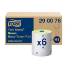 H1 Rollenhandtuch grün 6 Rollen = ca. 3.670 Abschnitte