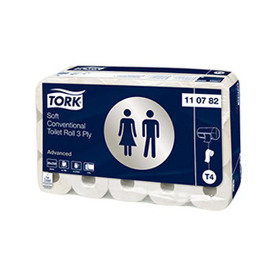 Tork T4 Toilettenpapier weich 30x250 Blatt 3-lg hochweiß