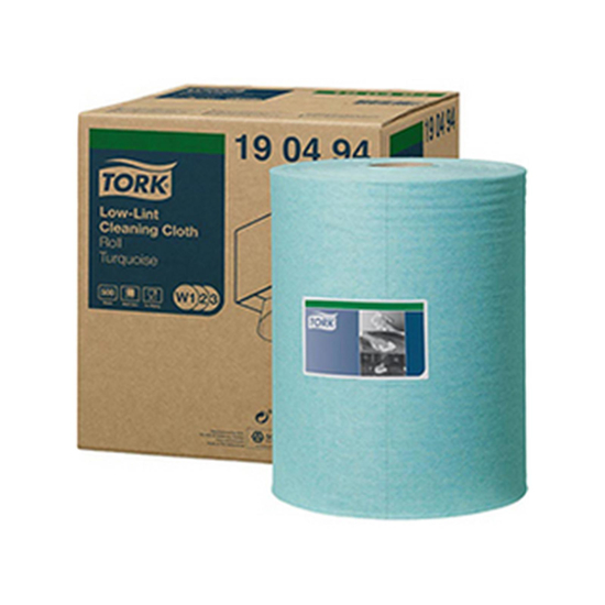 Tork W1 Reinigungstuch fusselarm 180m 1lg türkis