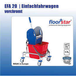 EFA 20 Einfachfahrwagen 1 x 17 l verchromtI Floorstar