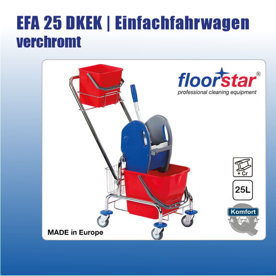 EFA 25 DKEK I Einfachfahrwagen 25l verchromt I Floorstar