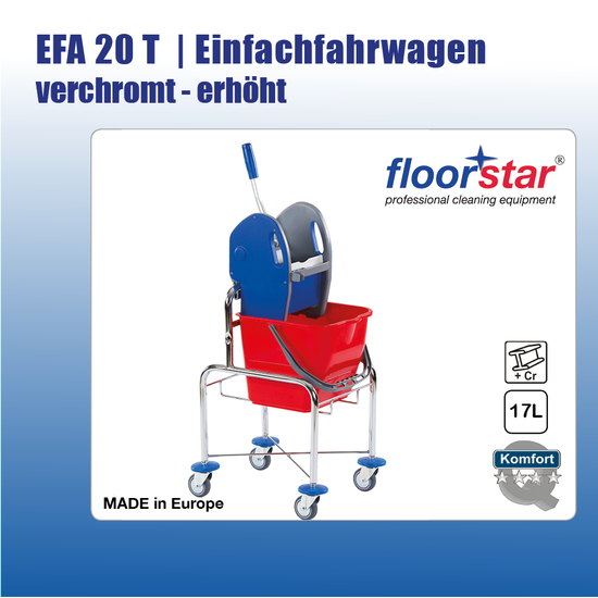 EFA 20 T I Einfachfahrwagen 17l Top verchromt I Floorstar