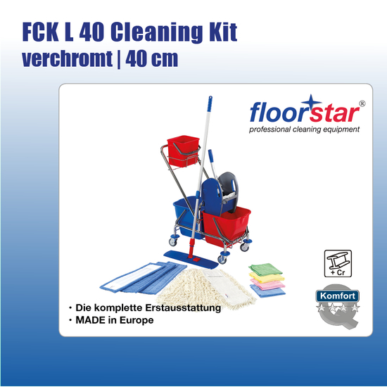 FCK L 40 Cleaning Kit I verchromt I 40 cm I Floorstar