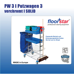 PW 3 I Putzwagen 3 - verchromt SOLIDI Floorstar