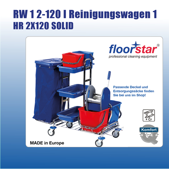 RW 1 2-120 I Reinigungswagen 1 I HR 2X120 SOLID I Floorstar
