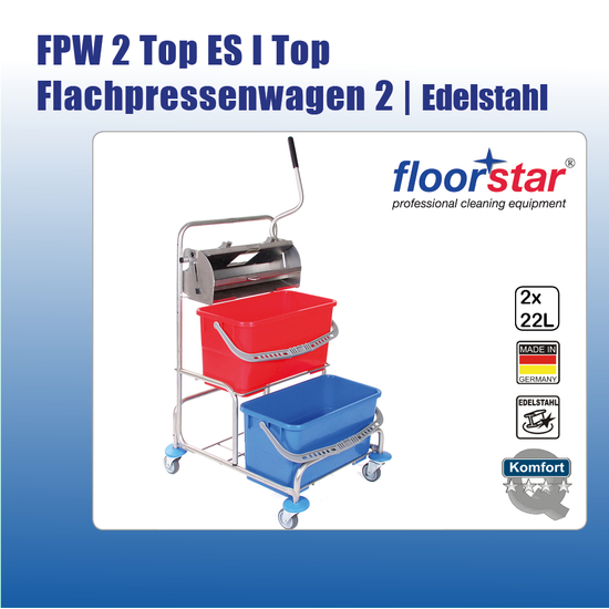 FPW 2 Top ES I Flachpressenwagen 2 Top EdelstahlI Floorstar