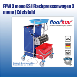 FPW 3 mono ES I Flachpressenwagen 3 mono Edelstahl (ohne...