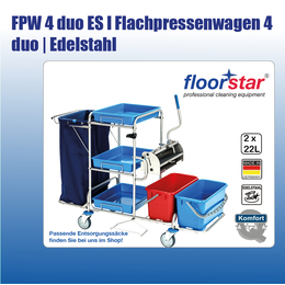 FPW 4 duo ES I Flachpressenwagen 4 duo Edelstahl (ohne...