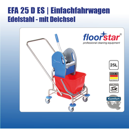 EFA 25 D ES I Einfachfahrwagen 1 x 25 l EdelstahlI Floorstar