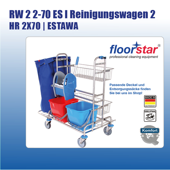RW 2 2-70 ES I Reinigungswagen 2 - HR 2X70 - ESTAWA I Floorstar