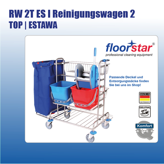 RW 2T ES I Reinigungswagen 2 TOP ESTAWA I Floorstar