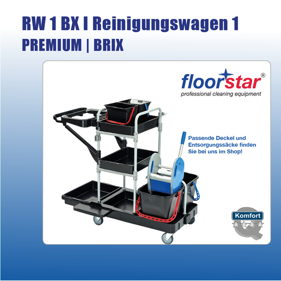 RW 1 BX I Premium Reinigungswagen 1 BRIX I Floorstar