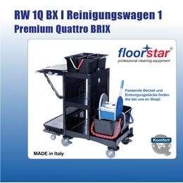 RW 1Q BX I Premium Reinigungswagen 1 Quattro BRIXI Floorstar