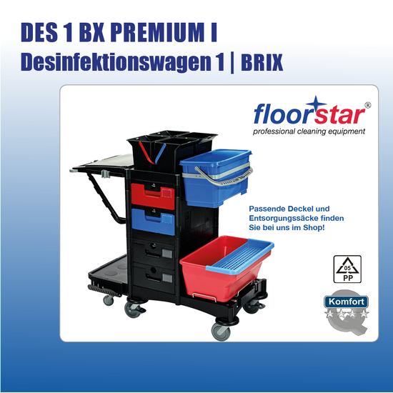 DES 1 BX PREMIUM I Desinfektionswagen 1 BRIXI Floorstar