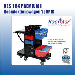 DES 1 BX PREMIUM I Desinfektionswagen 1 BRIXI Floorstar