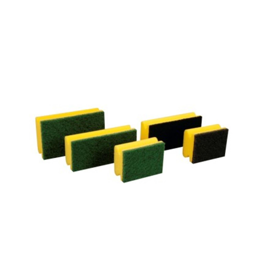 Scheuerschwamm - gelb-grün 15 x 7 x 4,5 cm VE = 10 Stück I Floorstar