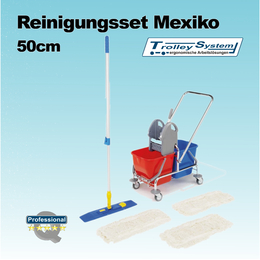 Reinigungswagen I Reinigungsset 50 cm I Trolley-System