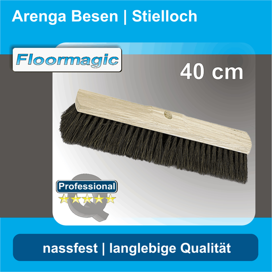 Arenga Besen 40 cm I Stielloch I Floormagic