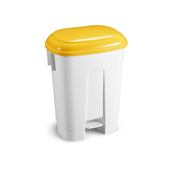 HACCP Mülleimer mit Deckel in gelb 60 l