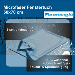 Mikrofaser Fenstertuch 50x70cm I Floormagic