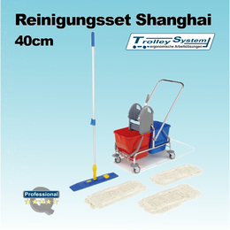 Reinigungswagen I Reinigungsset 40 cm I Trolley-System