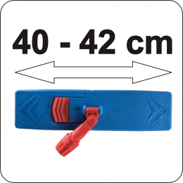 Spezialmoppbezug genäht 40 cm - Profi Wischmopp für Gebäudereinigung