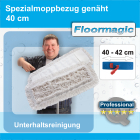 Spezialmoppbezug genäht 40 cm - Profi Wischmopp für Gebäudereinigung