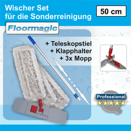 Wischer Set für die Sonderreinigung 50 cm I Floormagic