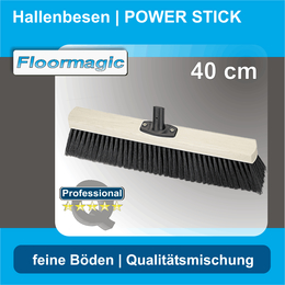 Hallenbesen Qualittsmischung 40cm I POWER Stick I Floormagic