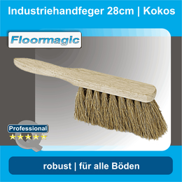 Industriehandfeger 28 cmI Kokos I Floormagic