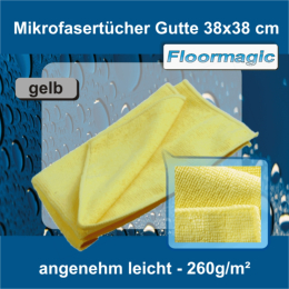Mikrofasertücher gelb Gutte 38 x 38 cm