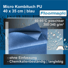 Micro Kombituch PU blau 40x35cm I Floormagic