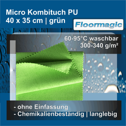 Micro Kombituch PU grün 40x35cm I Floormagic